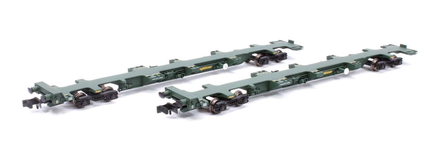 Pre-Owned FEAB Spine Wagon Twin Pack Freightliner 640721 + 640722