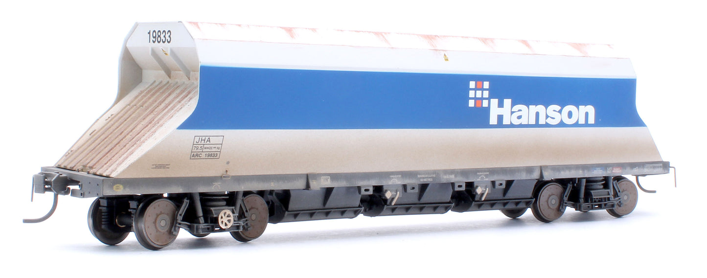 Custom Weathered P & D JHA (middle hopper) Hanson Blue & Grey 19833