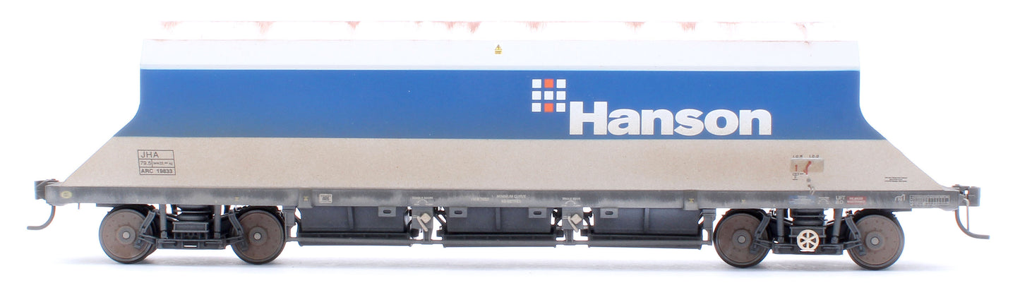 Custom Weathered P & D JHA (middle hopper) Hanson Blue & Grey 19833