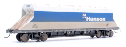 Custom Weathered P & D JHA (middle hopper) Hanson Blue & Grey 19833