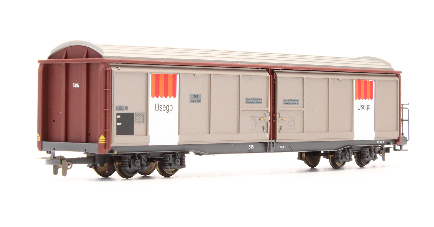 Pre-Owned 2278 115 RhB Haik-v 5115 Sliding Wall Wagon 'Usego'
