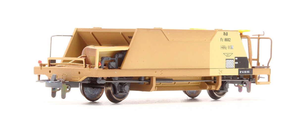 Pre-Owned 7453 110 RhB 4 Car Ballast Wagon Set