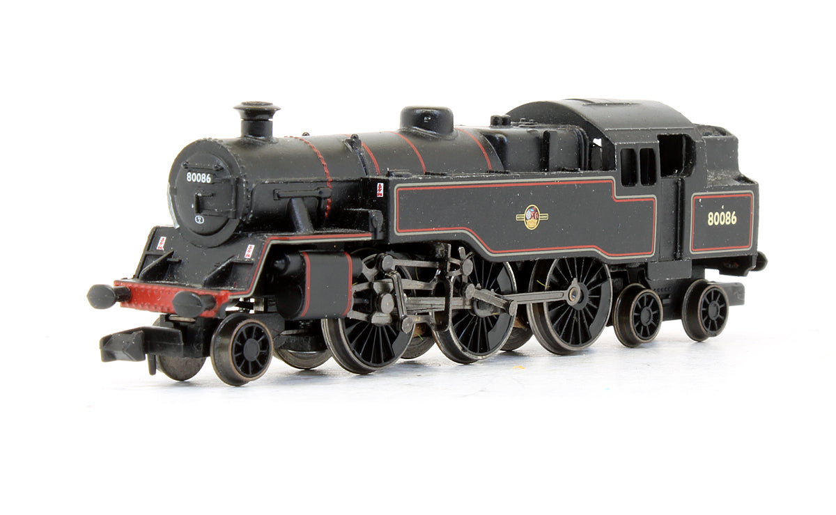 Pre-Owned Class 4MT 2-6-4 Tank '80086' BR Lined Black Late Crest Steam Locomotive