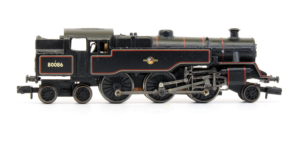 Pre-Owned Class 4MT 2-6-4 Tank '80086' BR Lined Black Late Crest Steam Locomotive