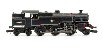Pre-Owned Class 4MT 2-6-4 Tank '80086' BR Lined Black Late Crest Steam Locomotive