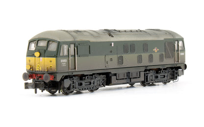 Pre-Owned Class 24 D5053 BR Two Tone Green Small Yellow Panels Diesel Locomotive Weathered - DCC Fitted