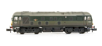 Pre-Owned Class 24 D5053 BR Two Tone Green Small Yellow Panels Diesel Locomotive Weathered - DCC Fitted