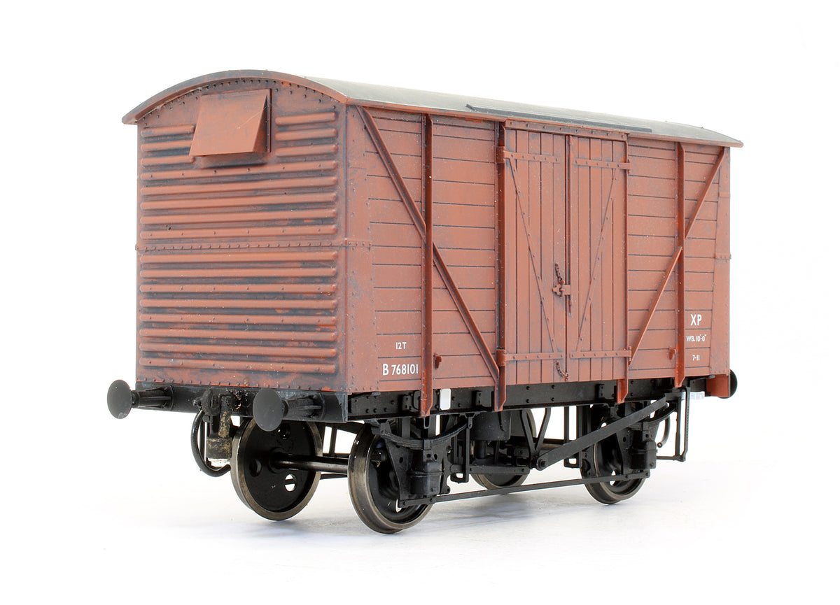 Pre-Owned BR Standard Planked Van Bauxite 'B768101' - Custom Weathered