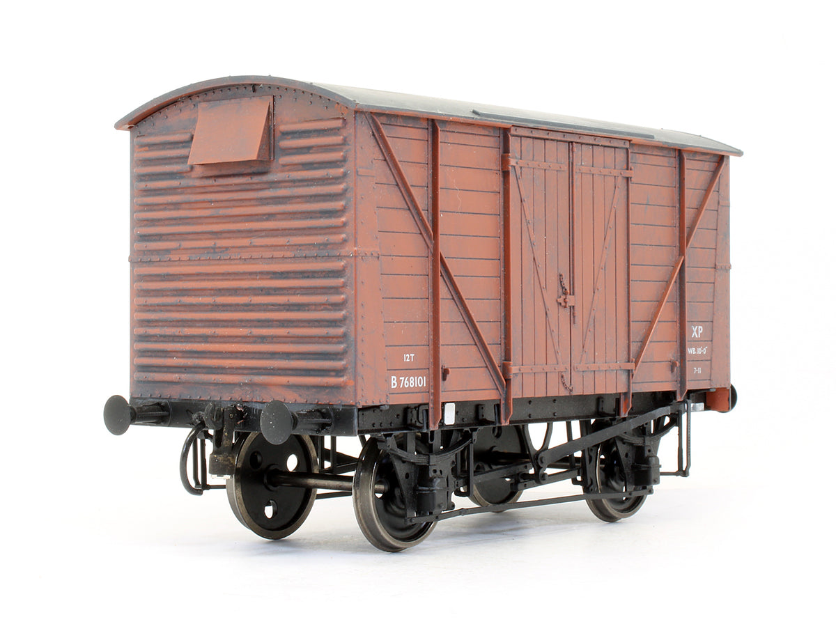 Pre-Owned BR Standard Planked Van Bauxite 'B768101' - Custom Weathered