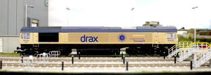 R30461 RailRoad GB Railfreight Class 66 Co-Co Drax 50th Anniversary Gold 66301 ‘Drax Power Station 50’ Diesel Locomotive