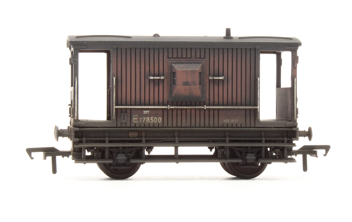 Pre-Owned 20 Ton Brake Van BR Brown 'E178500' - Custom Weathered