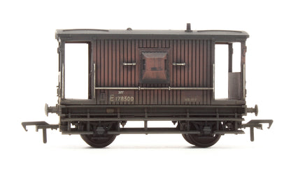 Pre-Owned 20 Ton Brake Van BR Brown 'E178500' - Custom Weathered