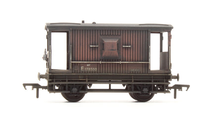 Pre-Owned 20 Ton Brake Van BR Brown 'E178500' - Custom Weathered