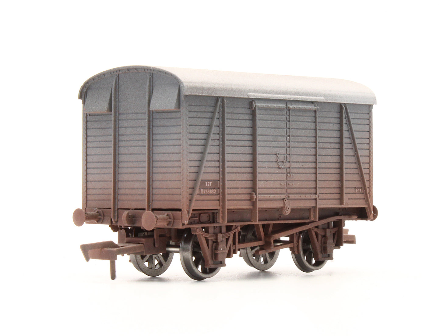 Pre-Owned 4F-021-022 BR Grey Box Van 'B753832 - Weathered