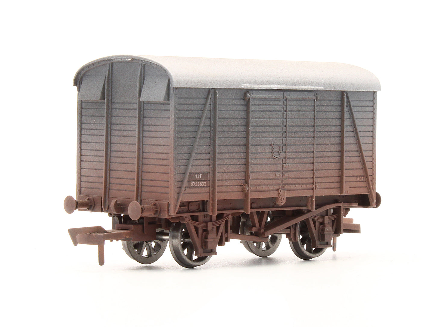 Pre-Owned 4F-021-022 BR Grey Box Van 'B753832 - Weathered