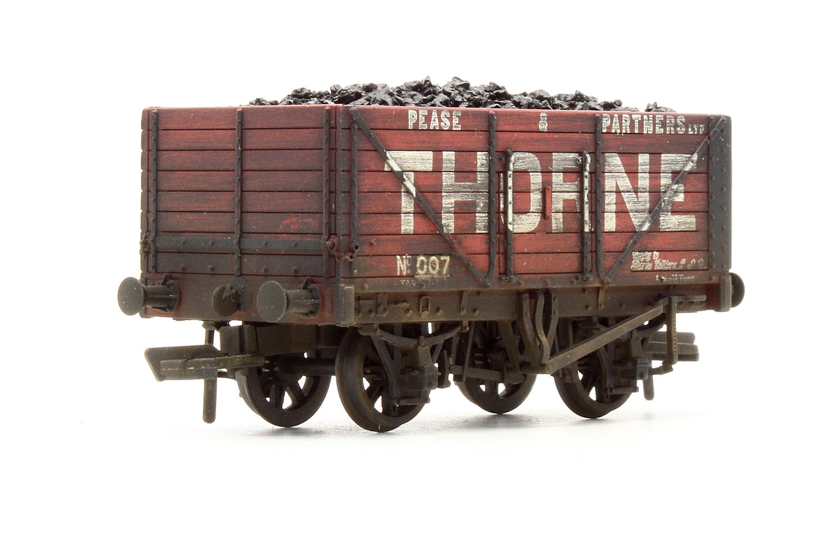 Pre-Owned 8 Plank End Door Wagon 'Pease & Partners' - Custom Weathered