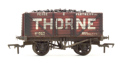 Pre-Owned 8 Plank End Door Wagon 'Pease & Partners' - Custom Weathered