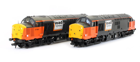 Pre-Owned Class 37/7 Twin Pack Class 37713 & Class 37884 Loadhaul Diesel Locomotives (Special Edition)