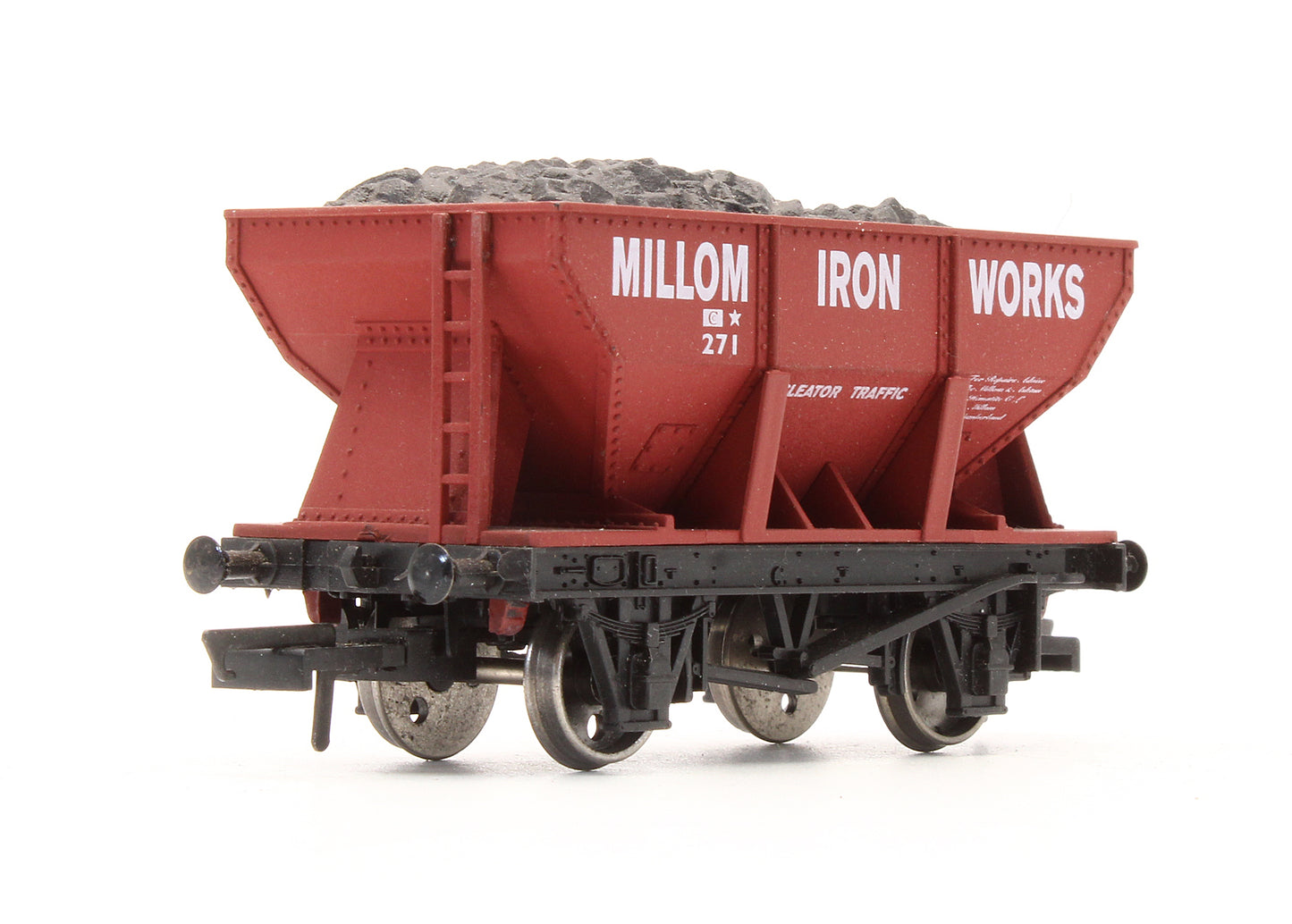 Pre-Owned 4F-033-005 24T Steel Ore Hopper Wagon 'Millom Iron Works' No.271