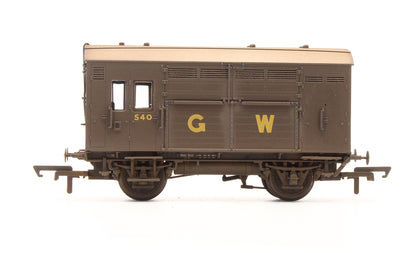Pre-Owned R6972 GWR Horse Box Wagon No.540 - Custom Weathered