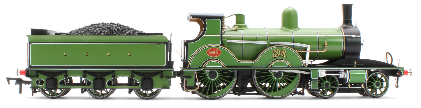 E85019 LSWR Adams T3 561 LSWR Adams Green Steam Locomotive
