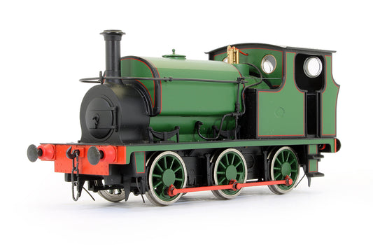 Pre-Owned Hudswell Clarke Forest Green Lined Red / Black Steam Locomotive