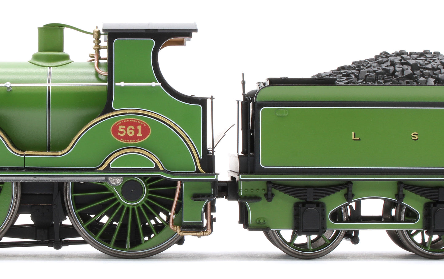 E85019 LSWR Adams T3 561 LSWR Adams Green Steam Locomotive