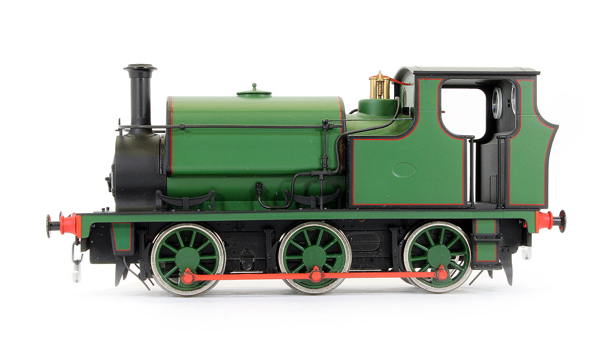 Pre-Owned Hudswell Clarke Forest Green Lined Red / Black Steam Locomotive