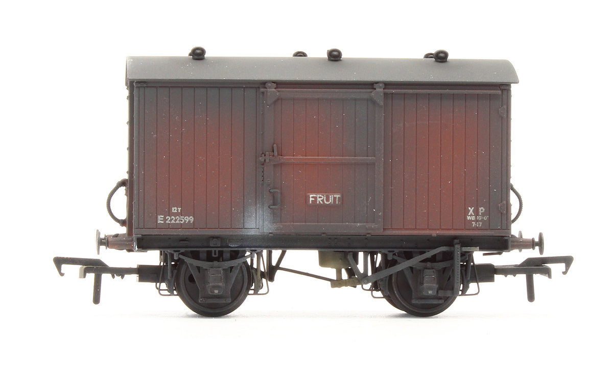 Pre-Owned 12 Ton BR Bauxite (Early) Ventilated Fruit Van No.E22599 - Custom Weathered