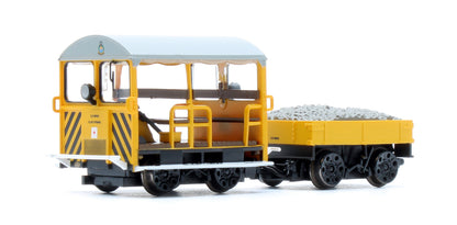 Pre-Owned 32-993A Wickham Type 27 Trolley Car BR Departmental Yellow (Wasp Stripes)