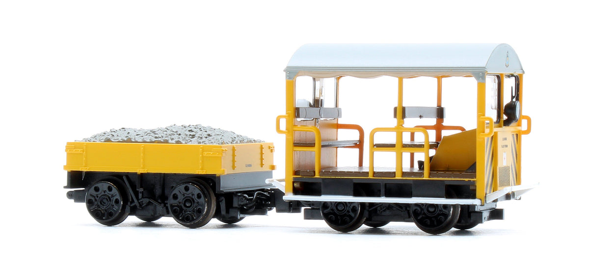 Pre-Owned 32-993A Wickham Type 27 Trolley Car BR Departmental Yellow (Wasp Stripes)