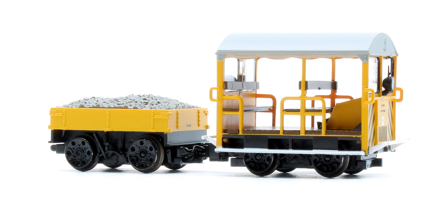 Wickham Type 27 Trolley Car BR Departmental Yellow (Wasp Stripes)