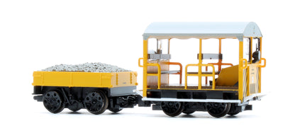 Wickham Type 27 Trolley Car BR Departmental Yellow (Wasp Stripes)