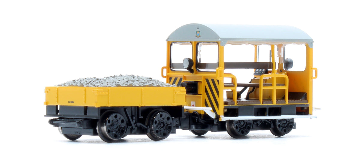 Pre-Owned 32-993A Wickham Type 27 Trolley Car BR Departmental Yellow (Wasp Stripes)