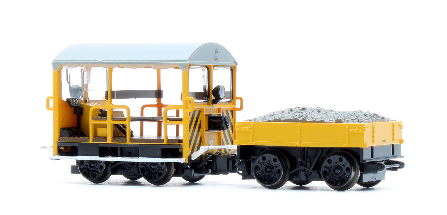 Wickham Type 27 Trolley Car BR Departmental Yellow (Wasp Stripes)