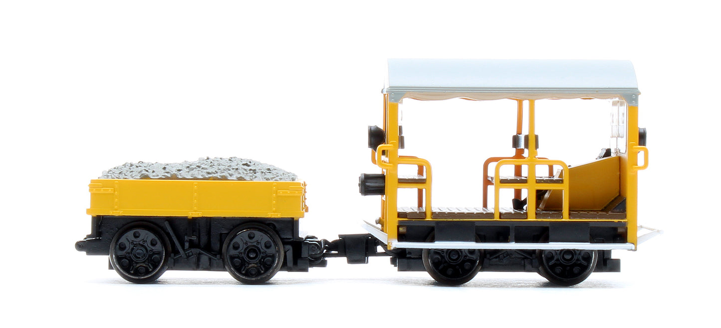 Wickham Type 27 Trolley Car BR Departmental Yellow (Wasp Stripes)