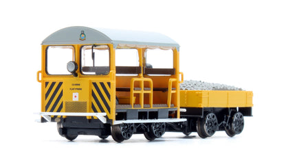 Pre-Owned 32-993A Wickham Type 27 Trolley Car BR Departmental Yellow (Wasp Stripes)