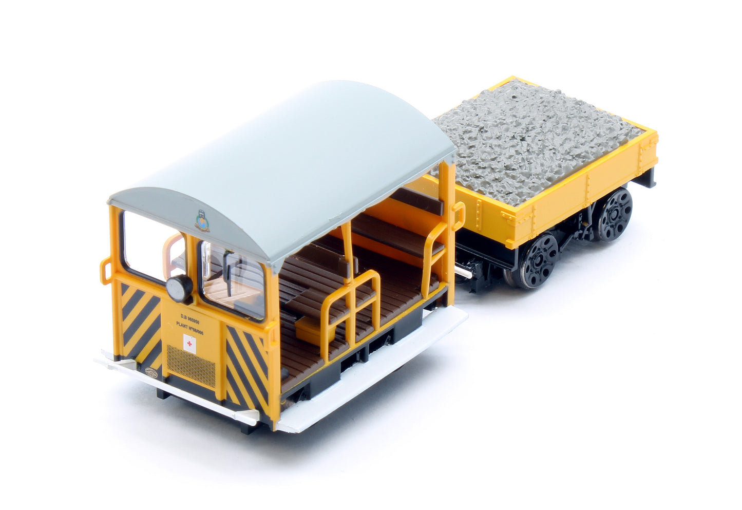 Wickham Type 27 Trolley Car BR Departmental Yellow (Wasp Stripes)