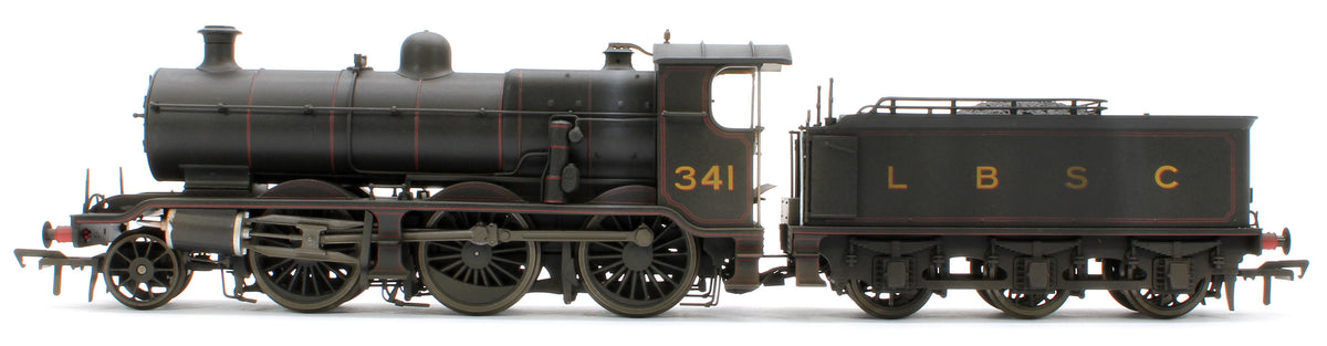 Bespoke Weathered S4102-01 LB&SCR K Class 2-6-0 LBSC Black No.341 Red Lining Steam Locomotive