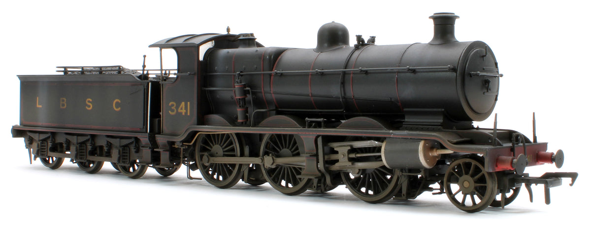 Bespoke Weathered S4102-01 LB&SCR K Class 2-6-0 LBSC Black No.341 Red Lining Steam Locomotive