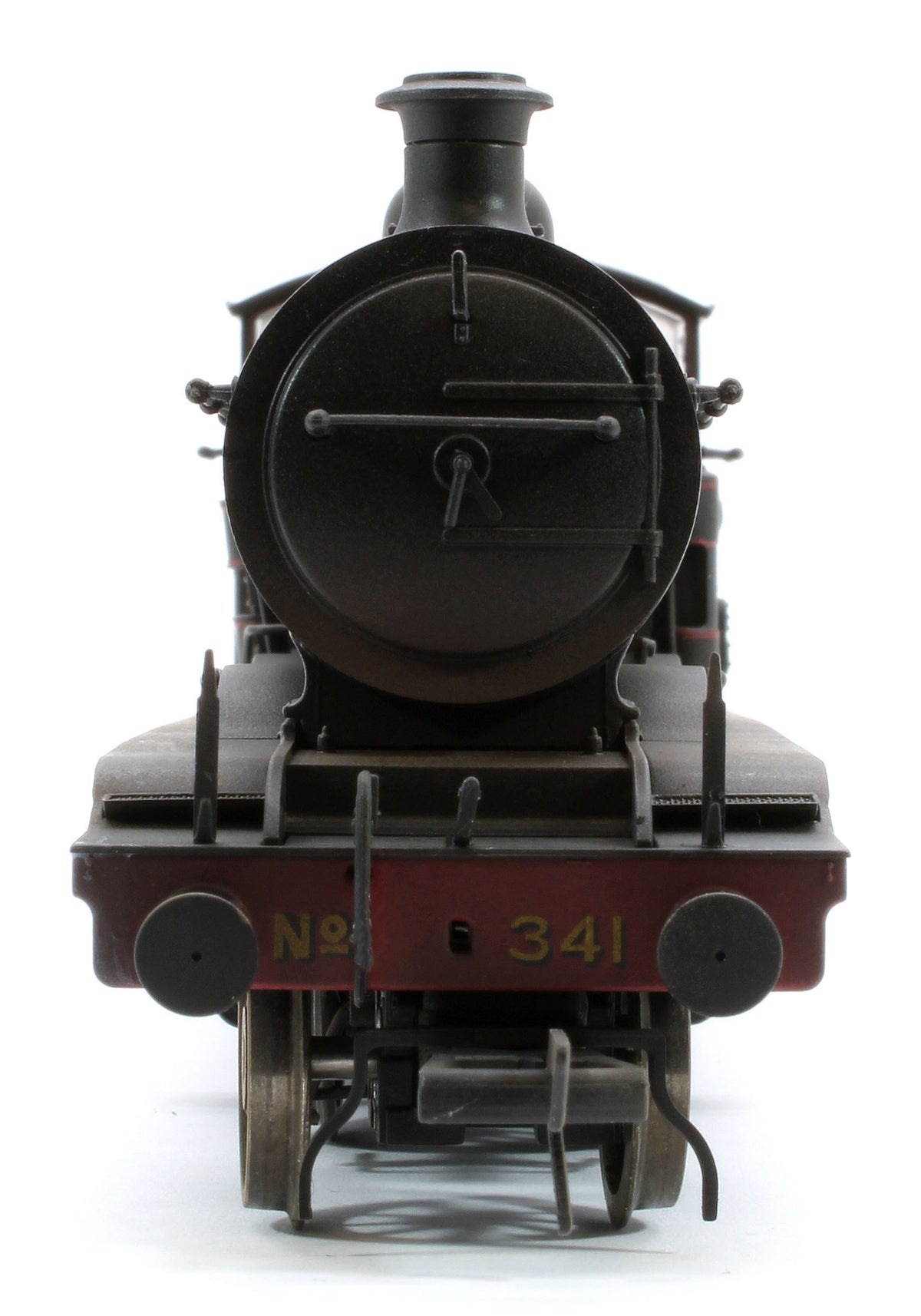 Bespoke Weathered S4102-01 LB&SCR K Class 2-6-0 LBSC Black No.341 Red Lining Steam Locomotive