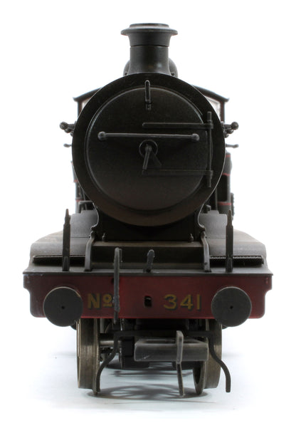 Bespoke Weathered S4102-01 LB&SCR K Class 2-6-0 LBSC Black No.341 Red Lining Steam Locomotive