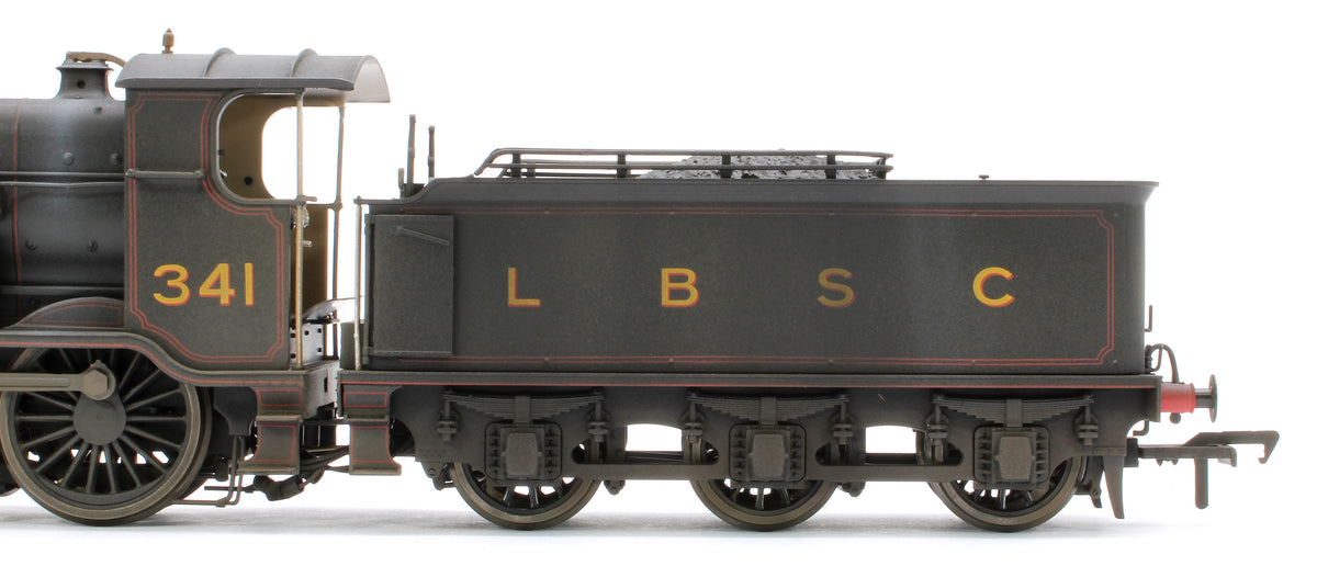 Bespoke Weathered S4102-01 LB&SCR K Class 2-6-0 LBSC Black No.341 Red Lining Steam Locomotive