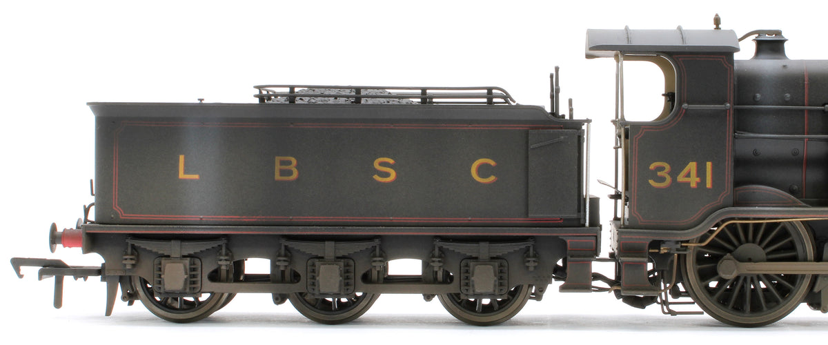 Bespoke Weathered S4102-01 LB&SCR K Class 2-6-0 LBSC Black No.341 Red Lining Steam Locomotive