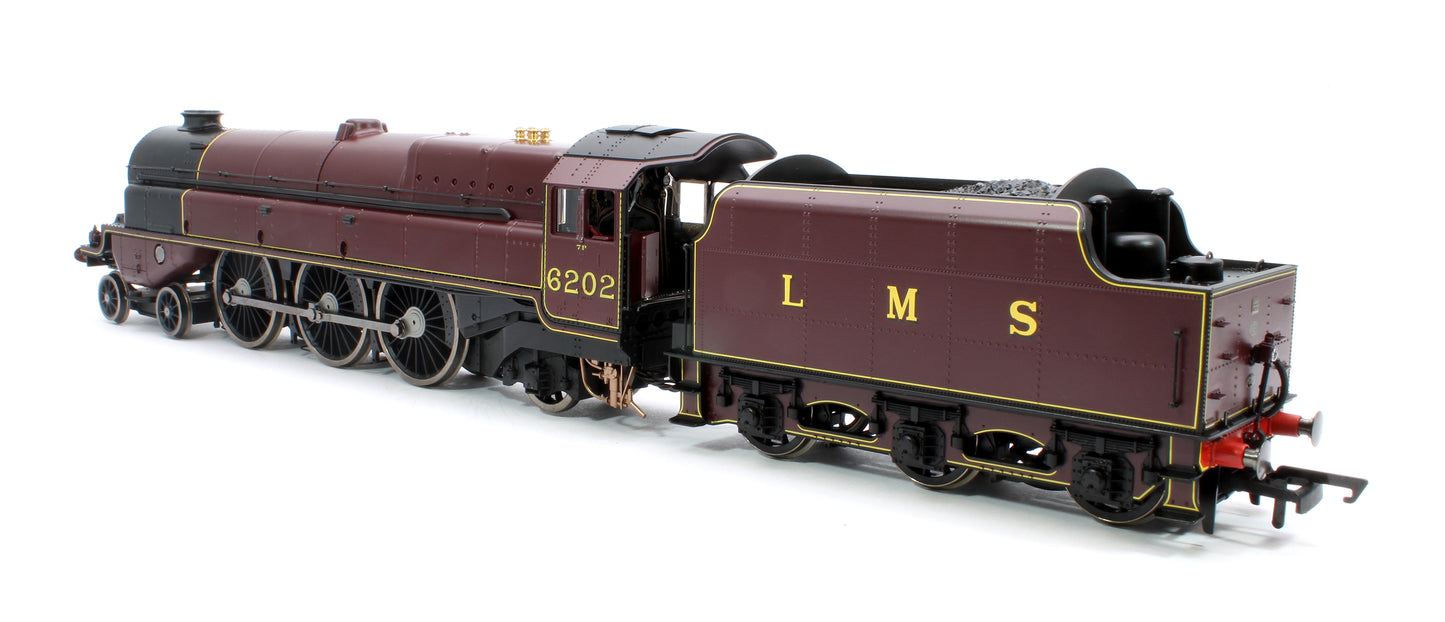 Pre-Owned Princess Royal Class 'The Turbomotive' 4-6-2 LMS Crimson Lake 6202 Steam Locomotive