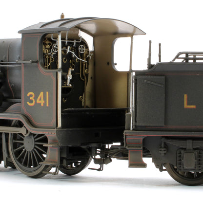 Bespoke Weathered S4102-01 LB&SCR K Class 2-6-0 LBSC Black No.341 Red Lining Steam Locomotive