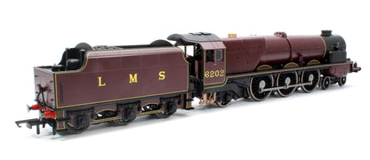 Pre-Owned Princess Royal Class 'The Turbomotive' 4-6-2 LMS Crimson Lake 6202 Steam Locomotive