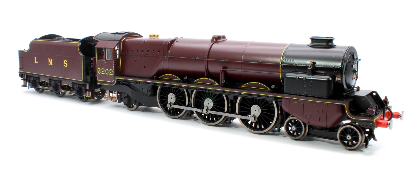 Pre-Owned Princess Royal Class 'The Turbomotive' 4-6-2 LMS Crimson Lake 6202 Steam Locomotive