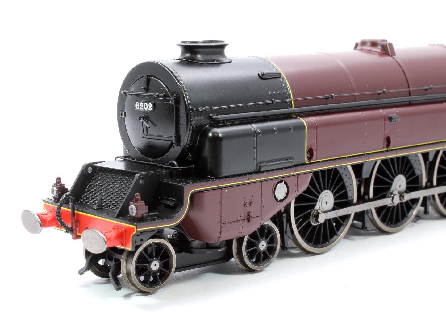 Pre-Owned Princess Royal Class 'The Turbomotive' 4-6-2 LMS Crimson Lake 6202 Steam Locomotive