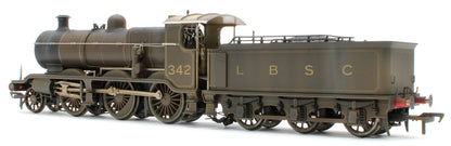 Bespoke Weathered S4102-02 LB&SCR K Class 2-6-0 LBSC Umber Brown No.342 Steam Locomotive